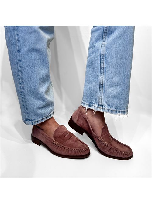 Mocassino college IL LACCIO | FLORE4052CAMOSCIODARK PINK